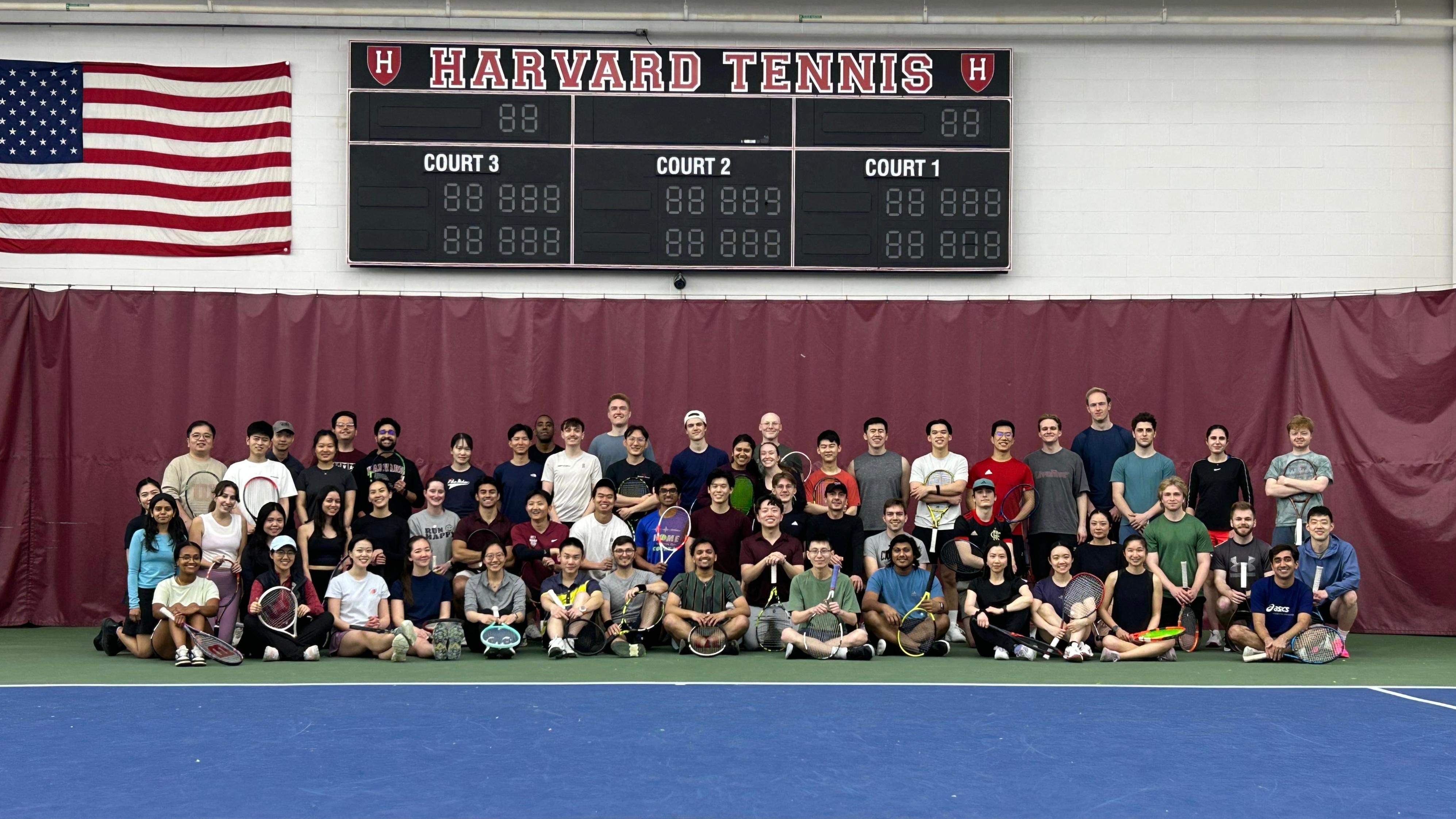 Harvard Griffin GSAS Tennis Club members
